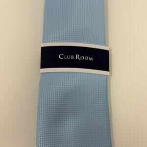 Club Room Men's Kane Pindot Tie - Sky Blue - New with tags